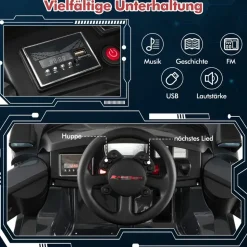 Costway Audi Elektroauto grau