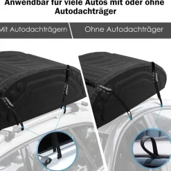 Costway Dachbox 400L Schwarz