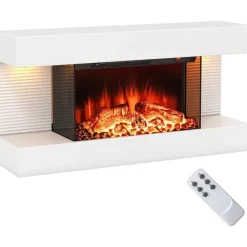 Costway Elektrokamin 1500W Weiß