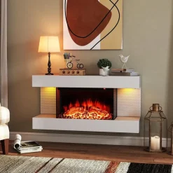 Costway Elektrokamin 1500W Weiß