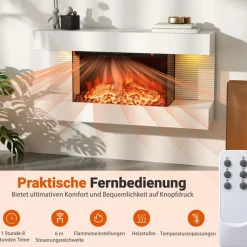 Costway Elektrokamin 1500W Weiß
