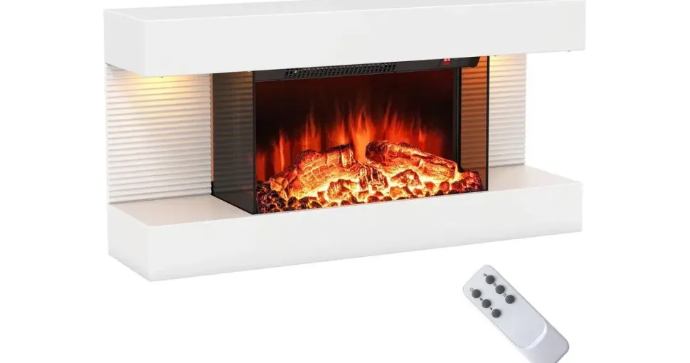 Costway Elektrokamin 1500W Weiß