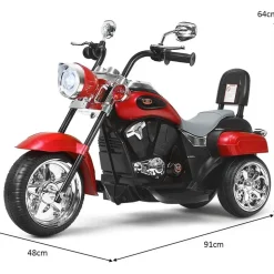 Costway Elektro-Kindermotorrad 6V rot