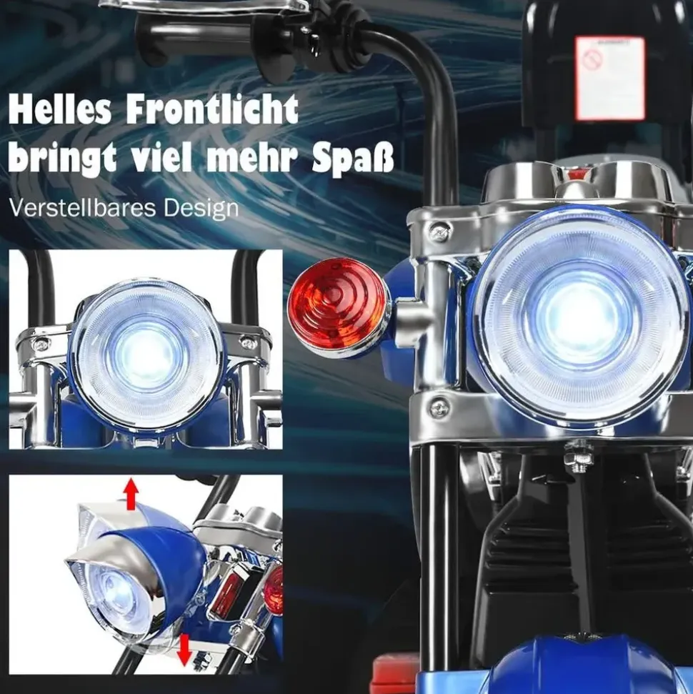 Costway Elektromotorrad 6V blau