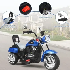 Costway Elektromotorrad 6V blau