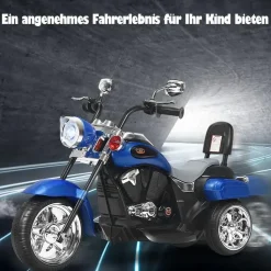 Costway Elektromotorrad 6V blau