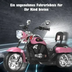 Costway Elektromotorrad 6V rosa