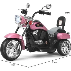 Costway Elektromotorrad 6V rosa