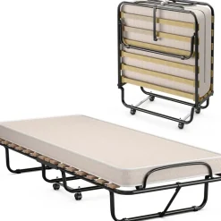 Costway Gästebett klappbar 80 x 190 cm beige