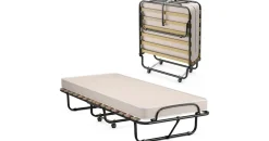 Costway Gästebett klappbar 80 x 190 cm beige