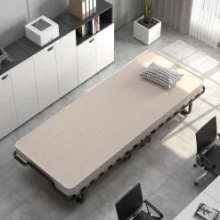 Costway Gästebett klappbar 90 x 200 cm beige