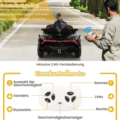 Costway Lamborghini Elektroauto schwarz (null)