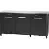cozze Außentisch 210 x 67 x 90 cm schwarz 90528