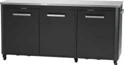 cozze Außentisch 210 x 67 x 90 cm schwarz 90528