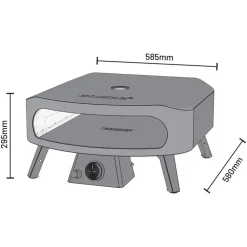 cozze Classic Pizzaofen Gas 17 Zoll