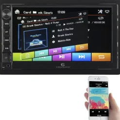 Creasono 2-DIN-MP3-Autoradio mit Touchdisplay, Bluetooth, Freisprecher, 4x 45 W