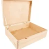 Creative Deco Holzkiste XL 40 x 30 x 14 cm 1-tlg. beige