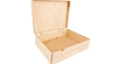 Creative Deco Holzkiste XL 40 x 30 x 14 cm 1-tlg. beige