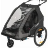 Cube Double Pure Kinderanhänger schwarz/grau 2026