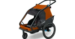 Cube Kinderanhänger Double CMPT X Actionteam grau/orange 2026
