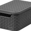 Curver Aufbewahrungsbox Style 39,3 x 29,3 x,18,7 cm 1-tlg. anthrazit
