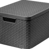 Curver Aufbewahrungskorb 30 L 1-tlg. grau