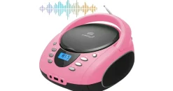 Cyberlux CL-720 CD-Player Tragbar CD/MP3/USB Radio Pink)
