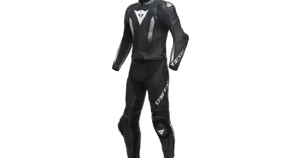 Dainese Laguna Seca 5 2-tlg. schwarz/schwarz/weiß 60