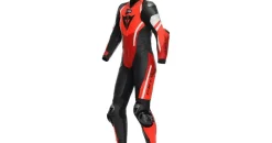 Dainese Misano 3 D-Air perforierte 1-Teiler Damen Motorrad Lederkombi