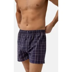 Danish Endurance Boxershorts gestreift blau L 6er Pack