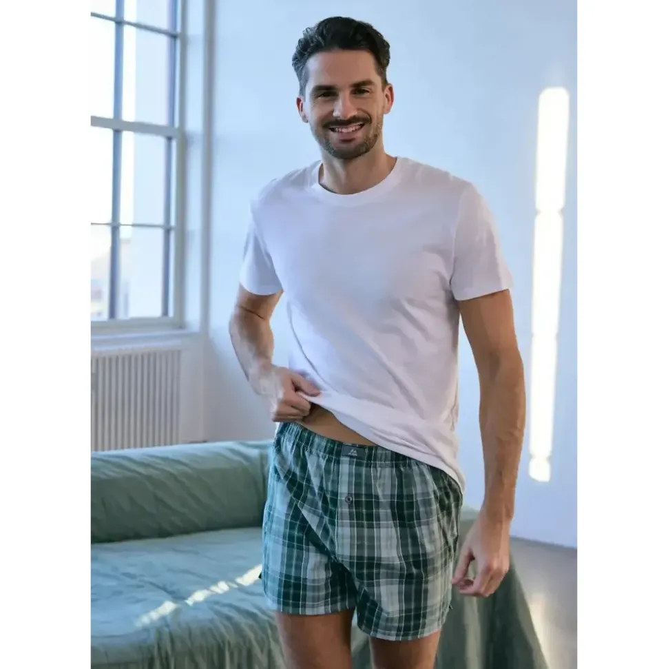 Danish Endurance Boxershorts gestreift blau L 6er Pack