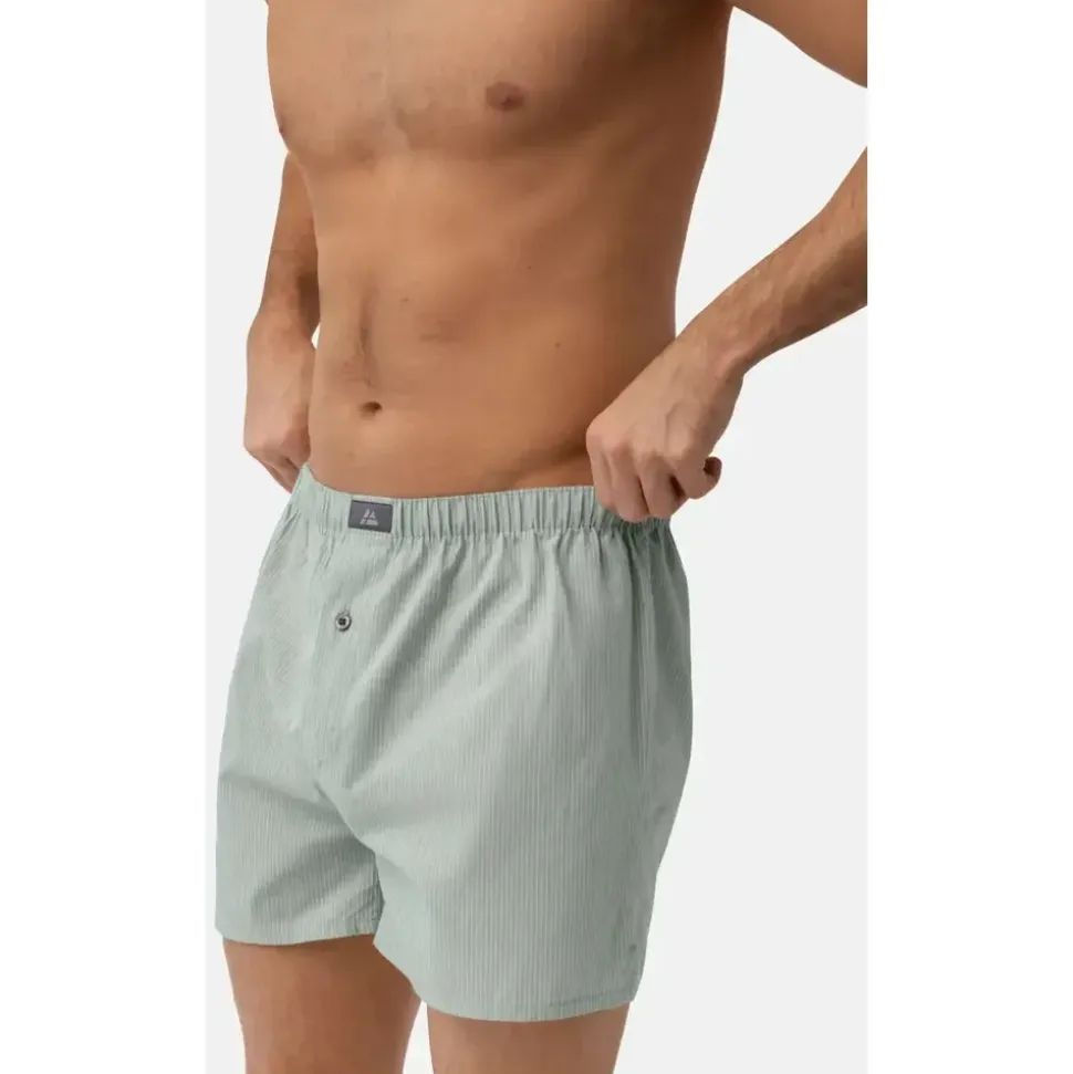 Danish Endurance Boxershorts gestreift blau L 6er Pack