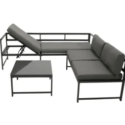 DEGAMO Montana Loungeset Aluminium dunkelgrau