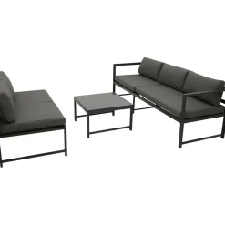 DEGAMO Montana Loungeset Aluminium dunkelgrau