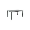 Dehner Alutisch B160/H75/T90 cm Aluminium/Dunkelgrau