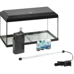 Dehner Aqua Start 60 Komplettaquarium mit Futter/Pflege schwarz