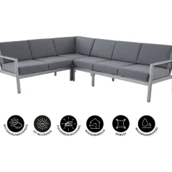 Dehner Chicago Loungeset grau