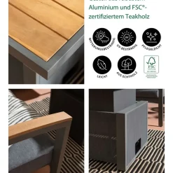 Dehner Colmar Loungeset braun