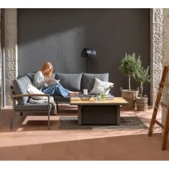 Dehner Colmar Loungeset braun