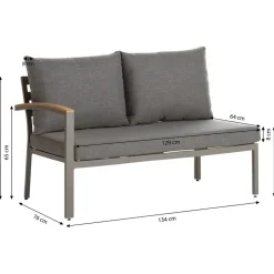 Dehner Colmar Loungeset braun
