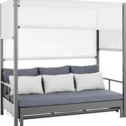 Dehner Daybed Hollywood Sonneninsel schwarz/grau