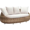 Dehner Tulum Loungesofa braun/weiß