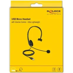 DeLock Mono USB Headset 27177