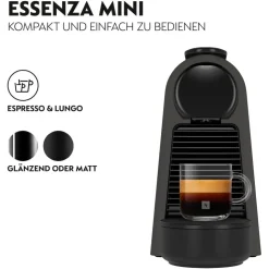 De'Longhi Nespresso Essenza Mini EN 85.BKMT mattschwarz
