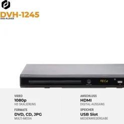 Denver DVH-1245 DVD-Player Schwarz