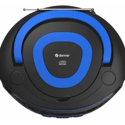 Denver TDB-212BU DAB+ Boombox mit DAB+/FM-Radio, Bluetooth-funktion, blau