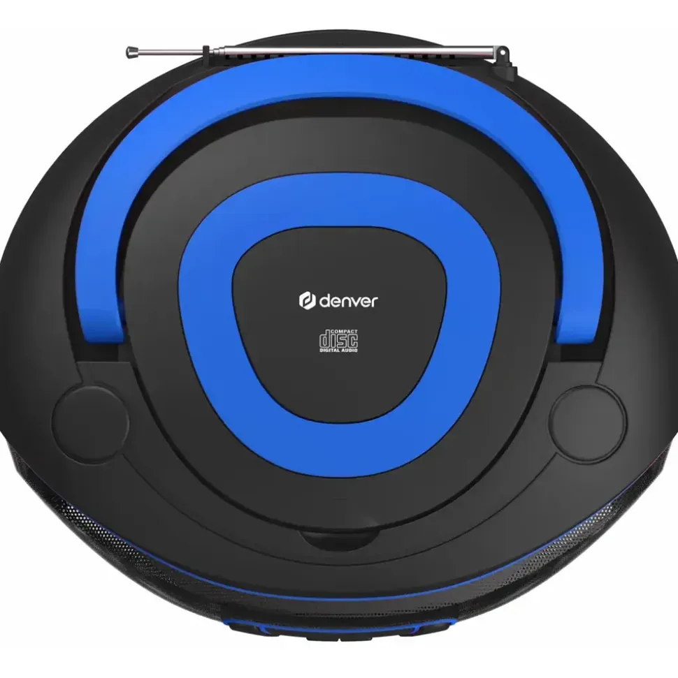 Denver TDB-212BU DAB+ Boombox mit DAB+/FM-Radio, Bluetooth-funktion, blau