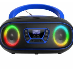Denver TDB-212BU DAB+ Boombox mit DAB+/FM-Radio, Bluetooth-funktion, blau