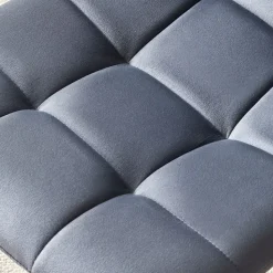 Deuline Esszimmerstuhl Milano Samt grau 4er Set