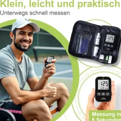 diabetikerbedarf adia Blutzuckermessgerät-Set mg/dl mit 60 Teststreifen und 110 Lanzetten